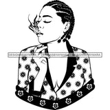 Afro Nubian Melanin Popping Kinky Hair Beautiful African American Woman SVG Cutting Files