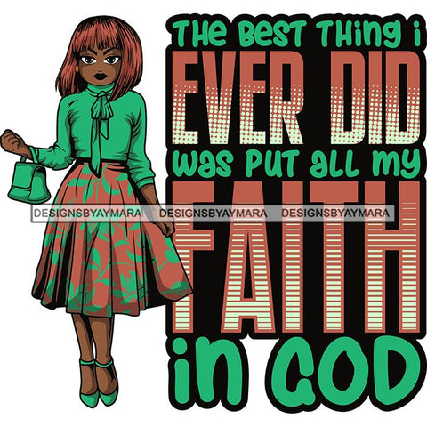 Afro Lola Classy God Lord Faith Prayers Quotes .SVG Clipart Cutting Files For Silhouette and Cricut and More!