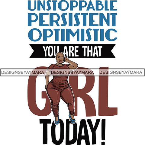 Boss Lady Afro Melanin Successful Black Woman Quotes SVG Cutting Files For Silhouette Cricut and More