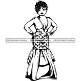 Afro Lola Boss Fashion Diva Glamour .SVG Cutting Files For Silhouette and Cricut and More!
