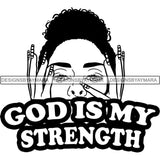 Afro Woman Peeking Peek-a-Boo I see You Melanin Pretty Half Face PNG File For Print Not For Cutting