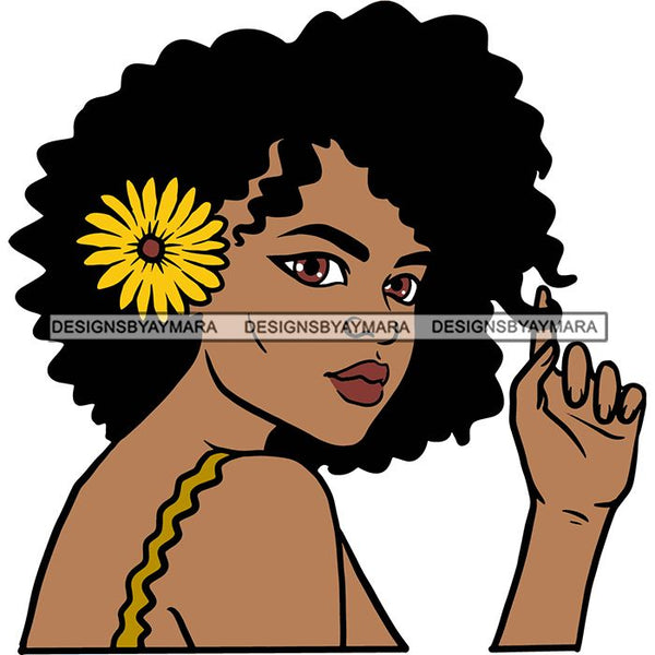 Afro African American Lady Woman Classy Nubian SVG Cutting Files