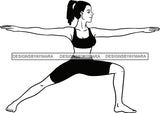 Woman Doing Yoga Meditation Wellness Meditate Relax Inhale Exhale Pose Position .SVG Cutting Files For Silhouette Cricut and More!