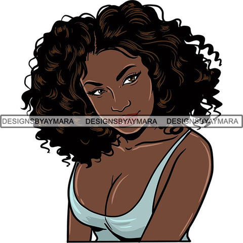 Afro Melanin Popping Nubian Queen SVG Cutting Files For Silhouette Cricut and More