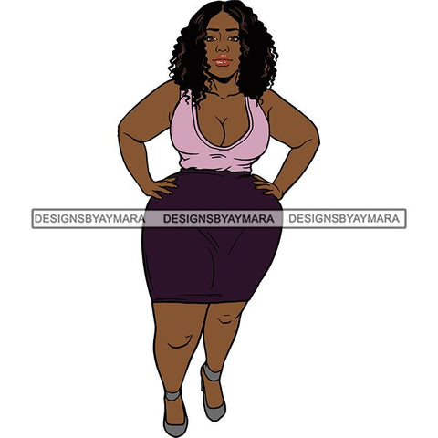 BBW Thick Thigh Woman Sassy Exotic Curvy Big Bone Goddess .SVG Cutting Files For Silhouette and Cricut and More!