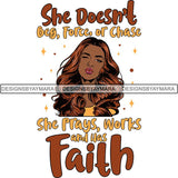 Afro Independent Successful Woman SVG Cutting Files For Silhouette Cricut and More