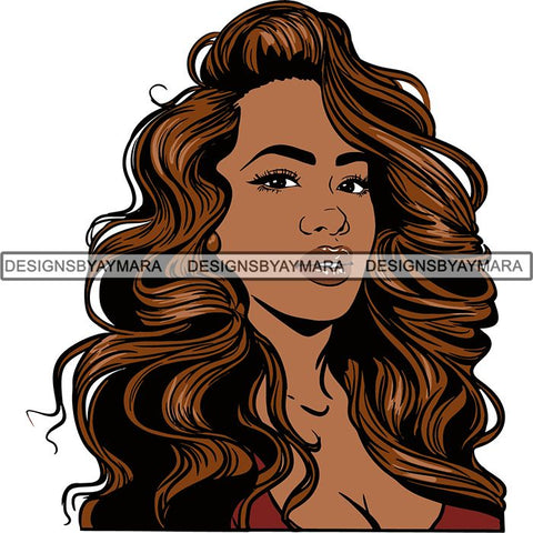 Afro Woman Nubian Melanin Popping Unique Design SVG Cutting Files For Silhouette Cricut and More