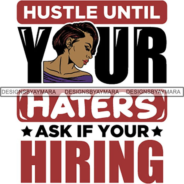 Strong Successful Afro Woman Quotes .SVG Cutting Files For Silhouette Cricut and More
