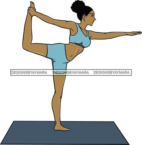 Woman Doing Yoga Meditation Wellness Meditate Relax Inhale Exhale Pose Position .SVG Cutting Files For Silhouette Cricut and More!