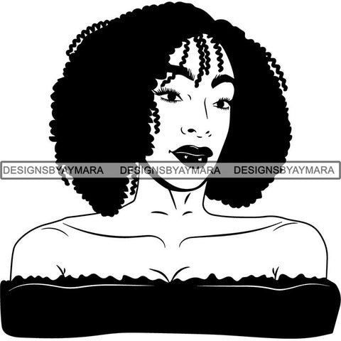 Afro Latina Woman SVG Cutting Files For Silhouette Cricut and More