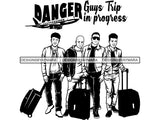 Man Getaway Trip Friends SVG Cut Files For Silhouette and Cricut