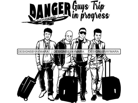 Man Getaway Trip Friends SVG Cut Files For Silhouette and Cricut
