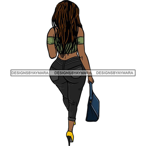 Afro Thick Thigh Big Eyes Woman Sassy Exotic Curvy Goddess .SVG Cutting Files For Silhouette and Cricut and More!