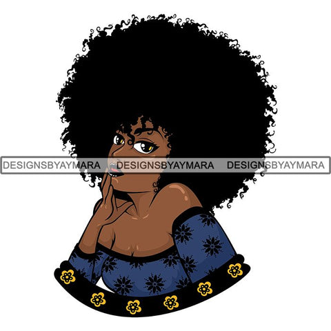 Afro Lola Boss Lady Quotes SVG Cutting Files For Silhouette Cricut and More