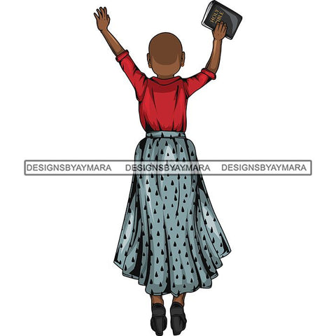 Afro Lola Praying Begging Asking God Lord Faith Strength .SVG Vector Clipart Cutting Files For Silhouette Cricut and More!
