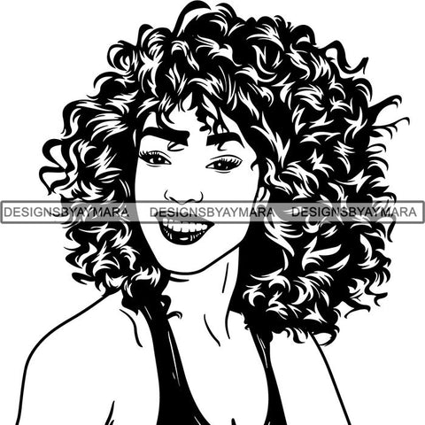 Afro Lady Black Goddess Melanin Dark Latina Morena SVG Files For Cutting and More!