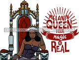 Afro Queen Goddess Melanin Nubian Glamour .PNG Print Files Not For Cutting