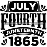 June 19 Juneteenth Emancipation Freedom Holiday African American History  SVG PNG JPG Vector Cutting Files