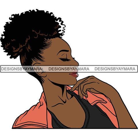 Afro Woman Nubian Melanin Popping Unique Design SVG Cutting Files For Silhouette Cricut and More