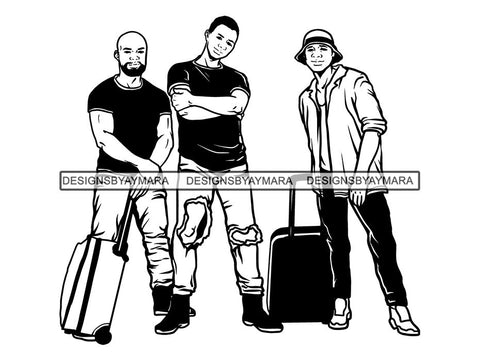 Man Getaway Trip Friends SVG Cut Files For Silhouette and Cricut