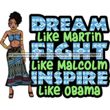 Afro Lola Black History Month Quotes .SVG Clipart Vector Cutting Files For Circuit Silhouette Cricut and More!