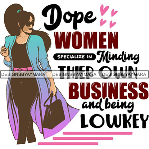 Afro Boss Lady Lord Life Quotes SVG Files For Cutting and More