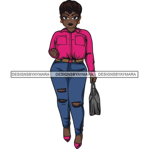 Lola Afro Beautiful Black Proud Woman .SVG Cutting Files For Silhouette and Cricut and More!