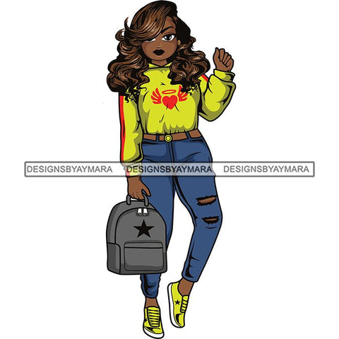 Lola Afro Beautiful Black Proud Woman .SVG Cutting Files For Silhouette and Cricut and More!