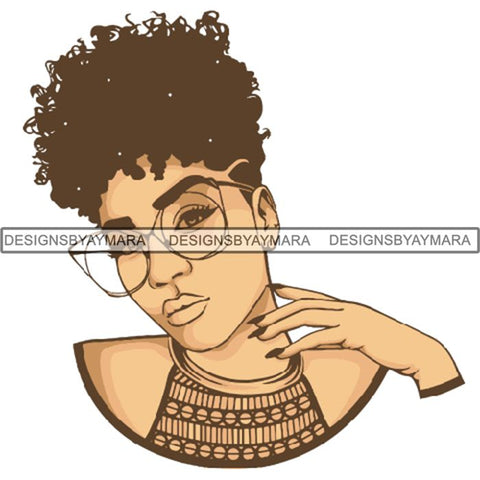 Afro Woman SVG Melanin Cutting Files For Cricut Silhouette and More