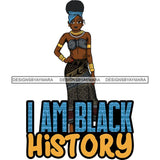 Afro Lola Black History Month Quotes .SVG Clipart Vector Cutting Files For Circuit Silhouette Cricut and More!