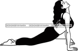 Woman Doing Yoga Meditation Wellness Meditate Relax Inhale Exhale Pose Position .SVG Cutting Files For Silhouette Cricut and More!