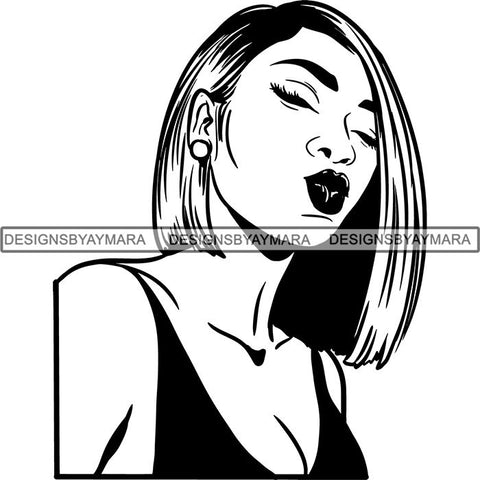 Afro Independent Successful Woman SVG Cutting Files For Silhouette Cricut and More