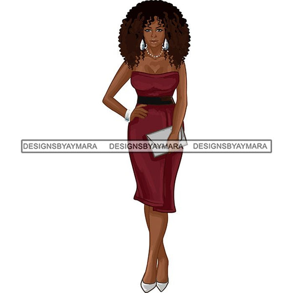 Fashion Diva Glamour Afro Classy Sexy Lady SVG PNG JPG Vector Files For Cutting and More