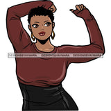 Attractive BBW Nubian Melanin Popping Beautiful African American Big Woman SVG Cutting Files
