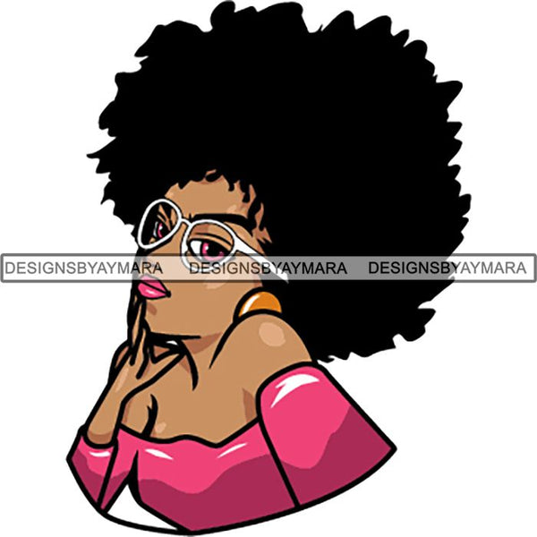 Afro Melanin Popping Lola Kinky Hair God Quotes SVG Cutting Files For Silhouette Cricut and More