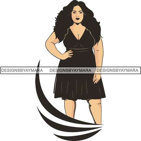 Afro Melanin Popping Dark Latina SVG Cutting Files For Silhouette Cricut and More