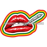 Sensual Glossy Lips SVG Cutting Files