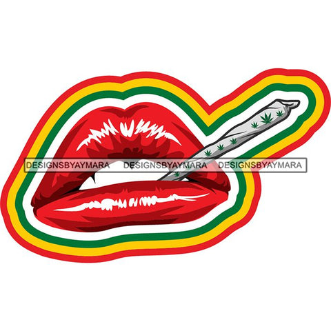 Sensual Glossy Lips SVG Cutting Files