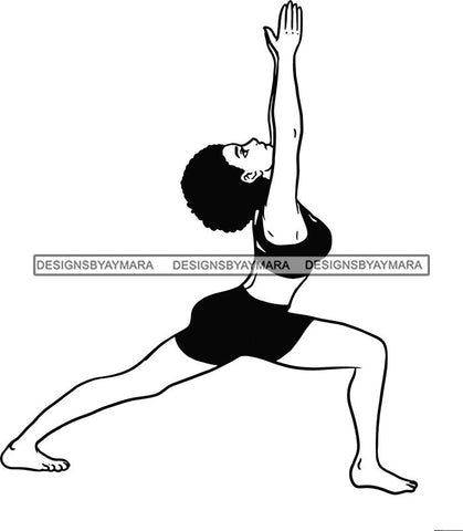 Woman Doing Yoga Meditation Wellness Meditate Relax Inhale Exhale Pose Position .SVG Cutting Files For Silhouette Cricut and More!