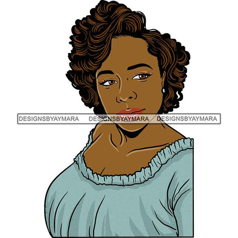 Afro Black Woman Sister-lock Hairstyle Beautiful Diva .SVG Cutting Files For Silhouette Cricut and More!