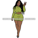 BBW Thick Thigh Woman Sassy Exotic Curvy Big Bone Goddess .SVG Cutting Files For Silhouette and Cricut and More!