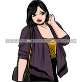 Attractive BBW Nubian Melanin Popping Beautiful African American Big Woman SVG Cutting Files