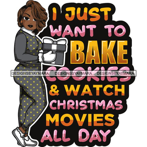 Afro Lola Winter Merry Christmas Santa Quotes .SVG Cutting Files For Silhouette and Cricut and More!