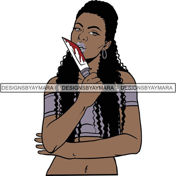 Afro Black Woman Halloween SVG Cutting Files For Silhouette Cricut and More