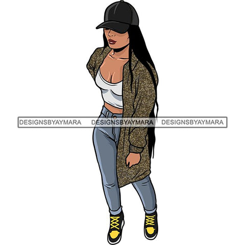 Pretty Woman Summer Fashion Dope Outfits Boss Lady Glamour New Trending .SVG Cut Files