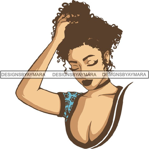 Melanin Bald Short Hairstyle Queen Goddess Nubian .SVG Cut Files For Silhouette and Cricut and Much More