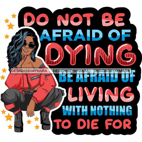 Afro Lola Squatting Bad Ass Life Quotes Confident Lady .SVG Clipart Vector Cutting Files