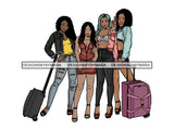 Ladies Trip Flight Getaway PNG Files For Print Not For Cutting