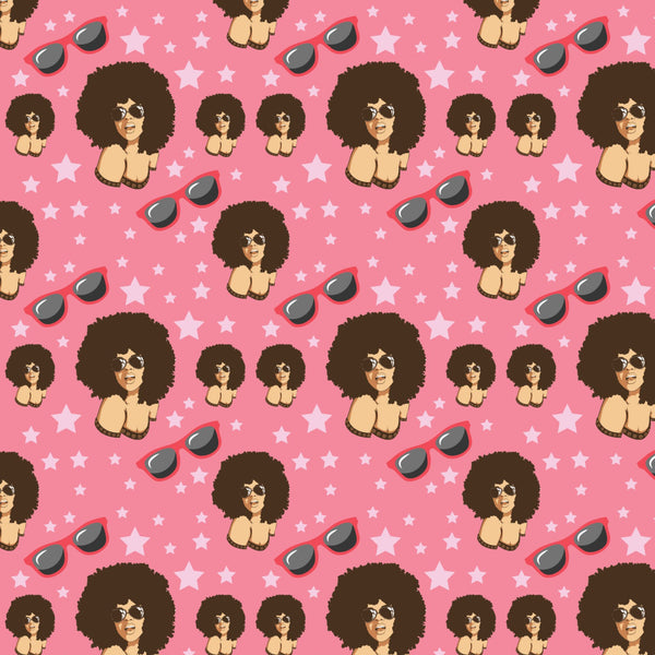 Fashion Lady Seamless Pattern Abstract Decorative Background Vector Designs SVG Files For Cutting and More!