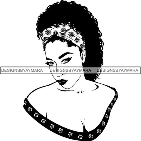 Afro Woman SVG Cut Files For Silhouette and Cricut